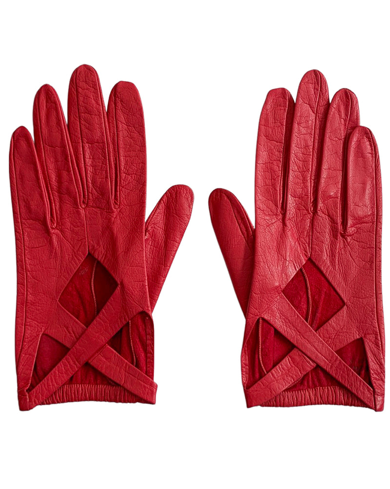 Louis Vuitton Leather Gloves - 3 For Sale on 1stDibs