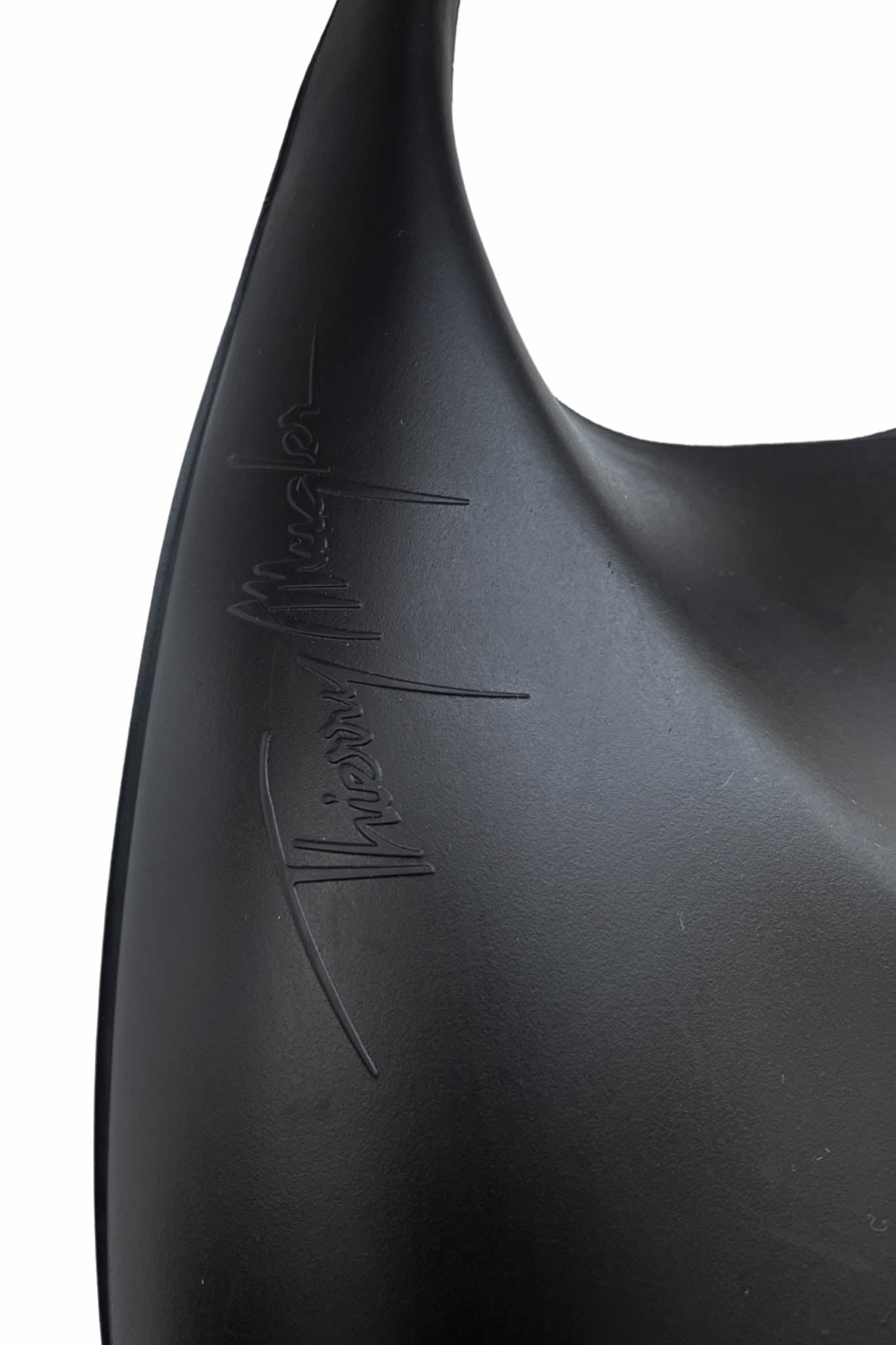 THIERRY MUGLER BLACK RUBBER BAG