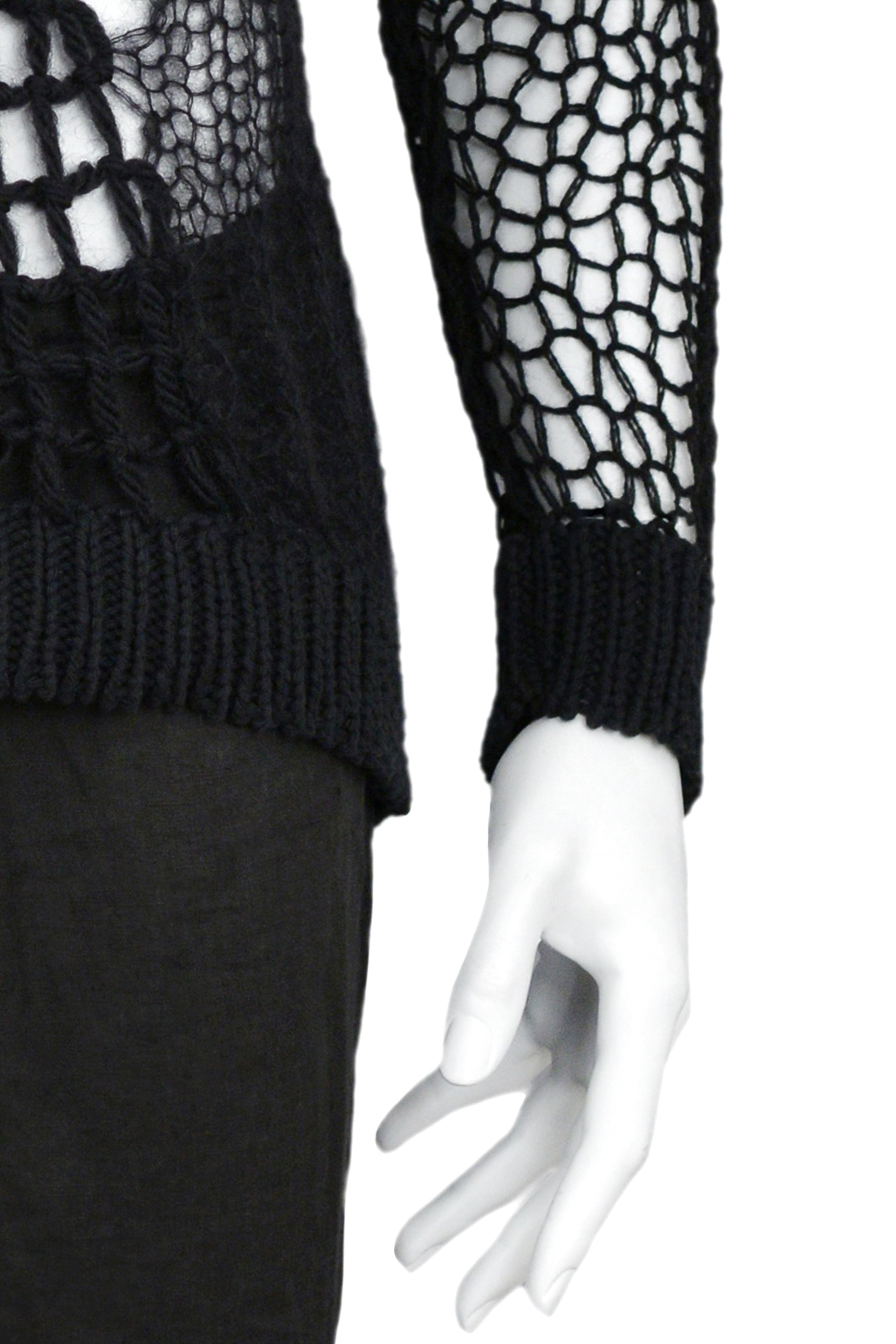 RAF BLACK COBWEB SWEATER 1998-99