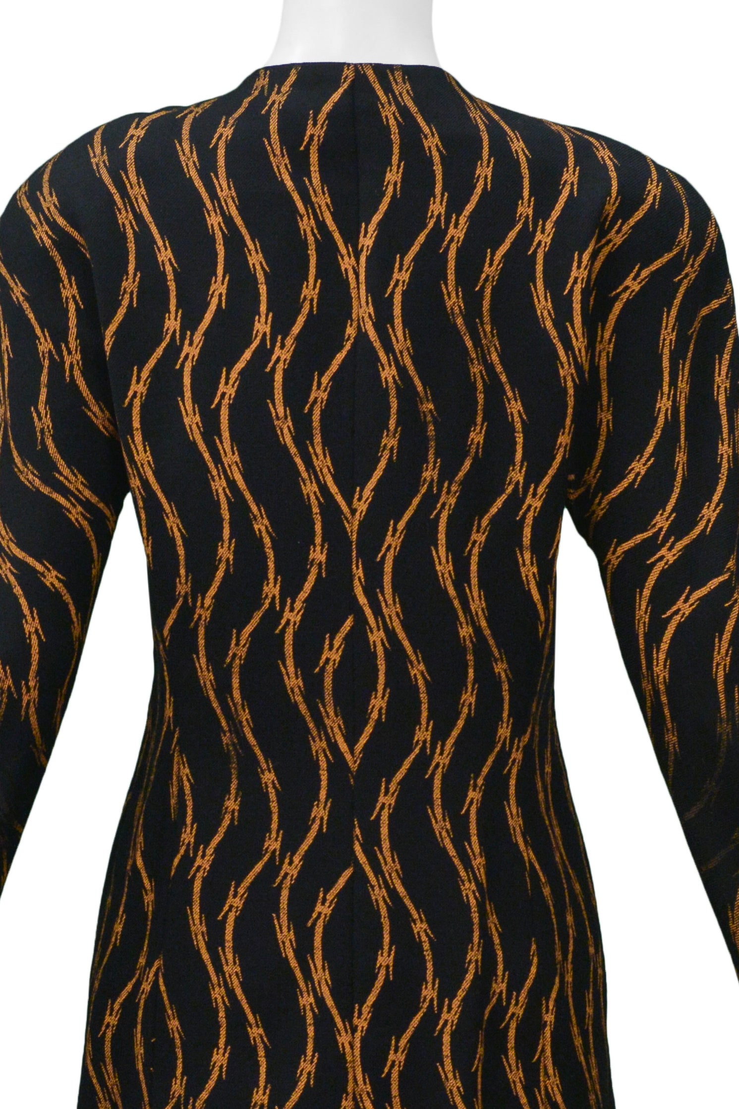 STEPHEN SPROUSE BARB WIRE JACKET BLACK AND ORANGE