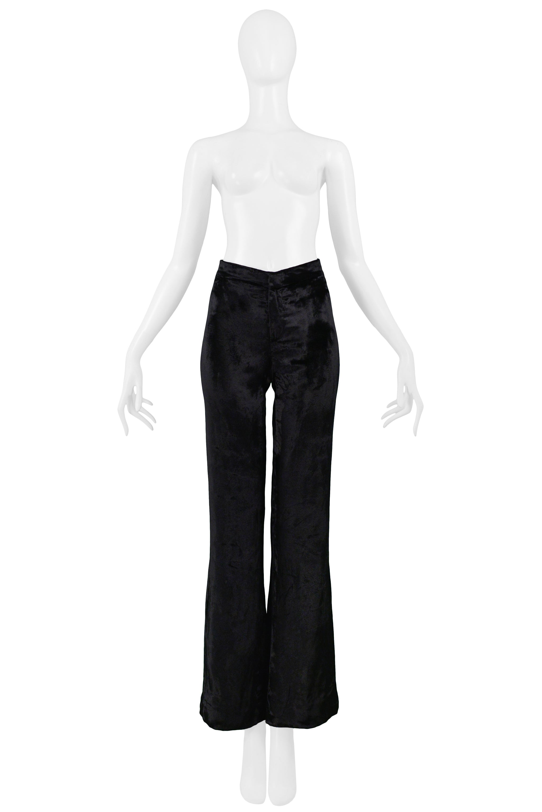 パンツ TOM FORD Flared pants Black TOM FORD Cotton-velvet flared pants | THE OUTNET