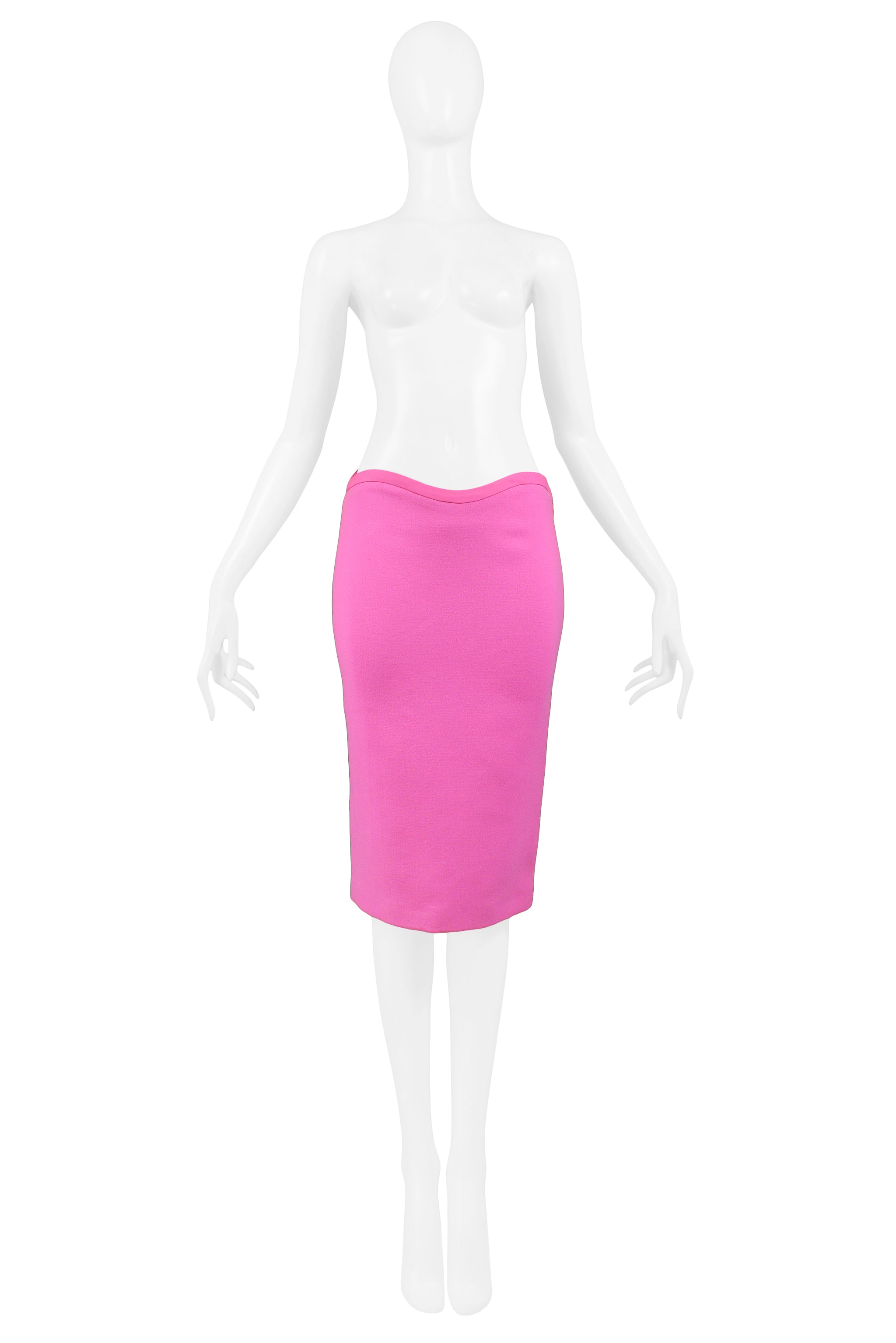 VERSACE PINK PENCIL SKIRT 2002