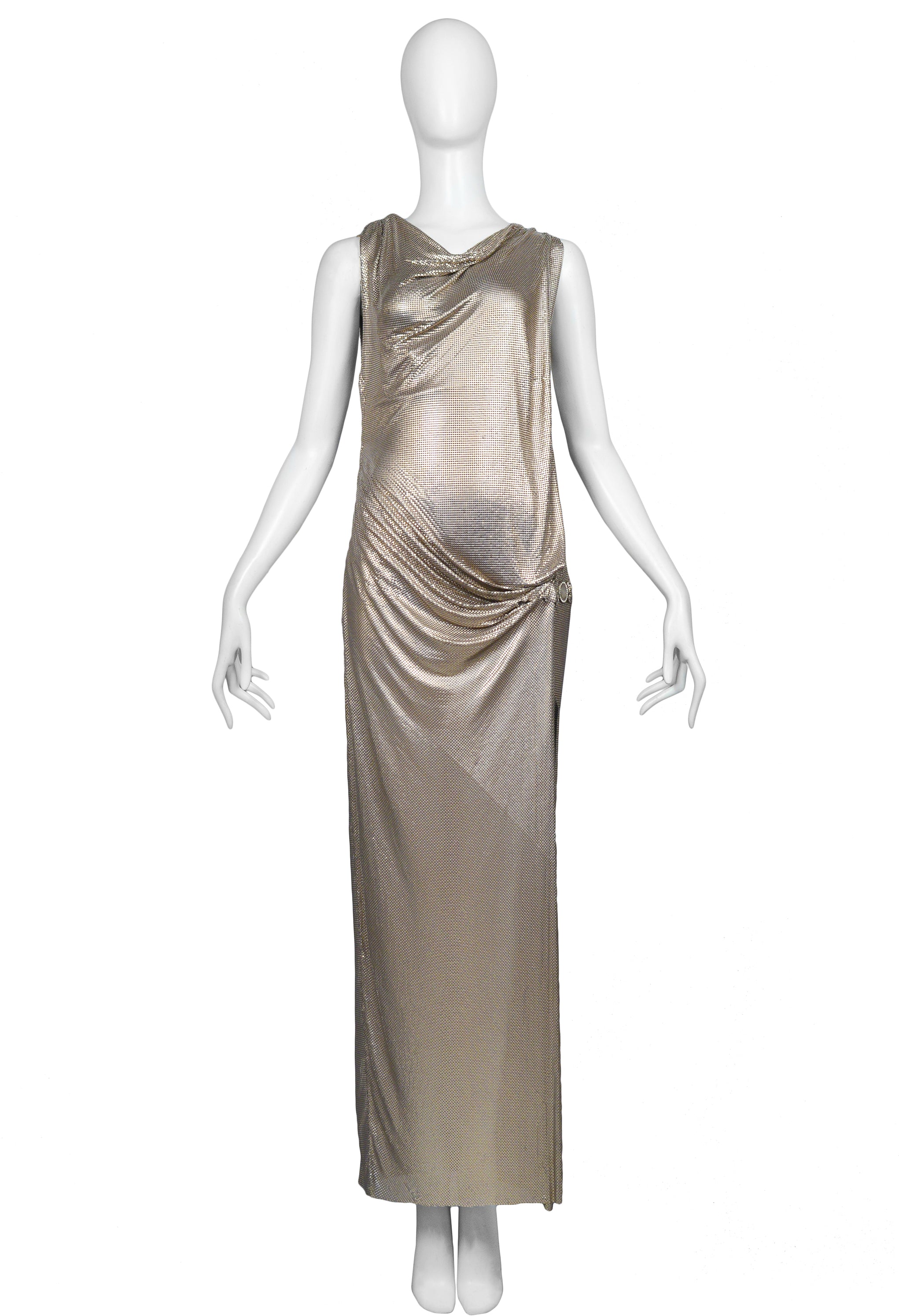 GIANNI VERSACE METAL EVENING GOWN 1990S