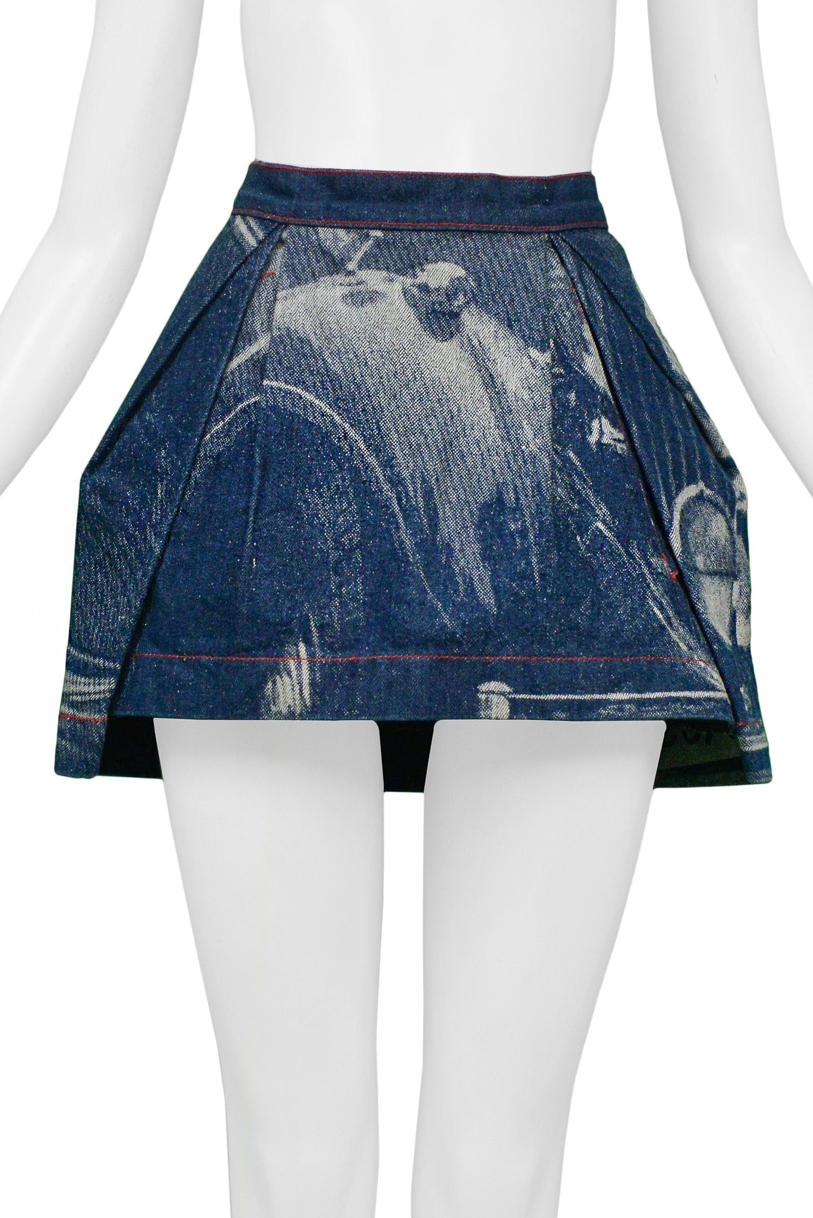 Vivienne Westwood　デニムミニスカート Vivienne Westwood double-waisted Mini Skirt | Blue | FARFETCH
