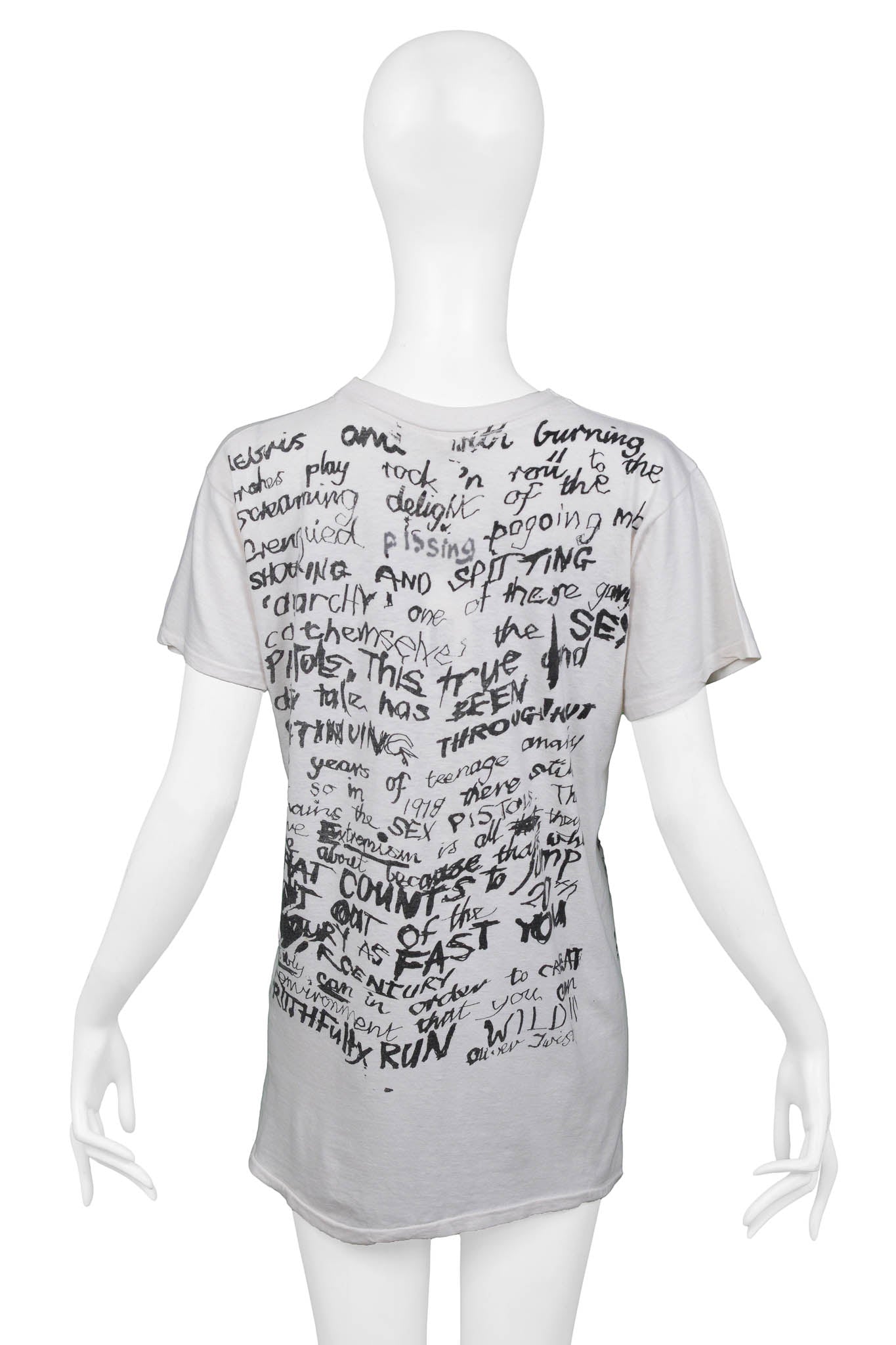 VIVIENNE WESTWOOD & MALCOLM MCLAREN OLIVER TWIST T-SHIRT 1976-7