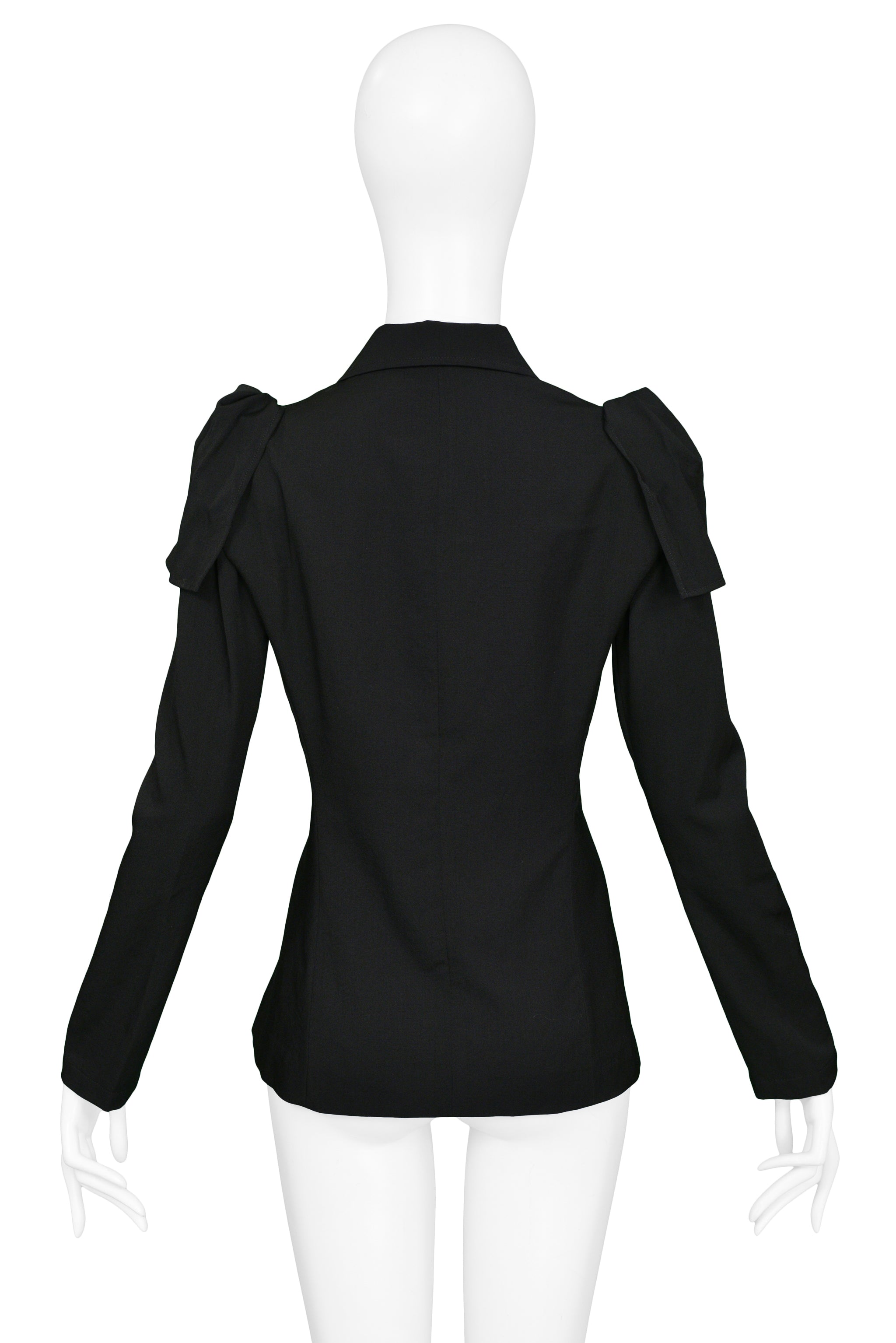 YOHJI YAMAMOTO BLACK DETACHABLE SLEEVE JACKET