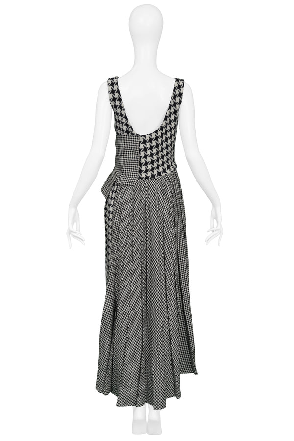 YOHJI YAMAMOTO HOUNDSTOOTH WOOL DRESS 2003