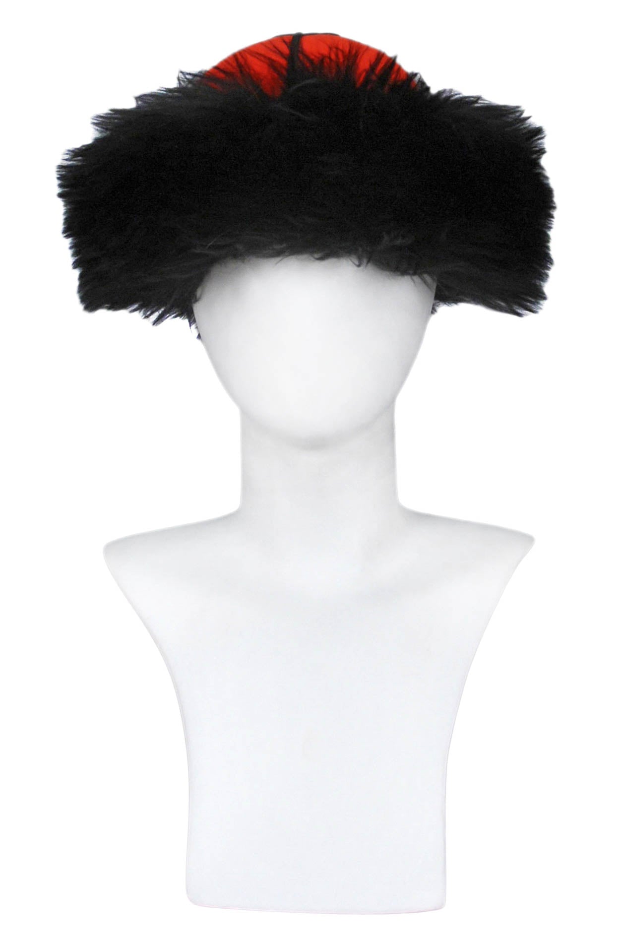 YSL WOOL & FUR RUSSIAN HAT 1976