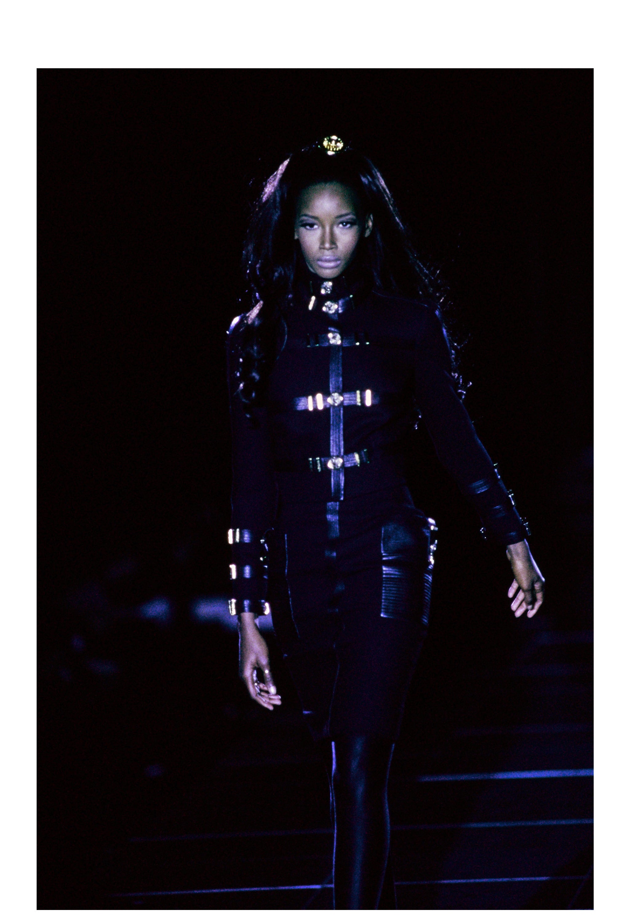 GIANNI VERSACE BLACK BONDAGE SUIT 1992